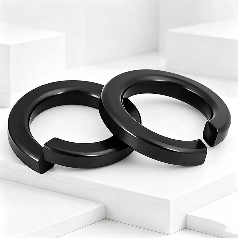 Black Grade 8.8 Steel Spring Washer M2-M14 DIN127 GB93 Standard Split Lock Elastic Gasket for Mechanical Parts
