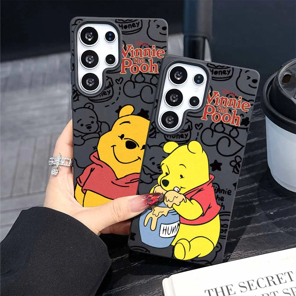 

Winnie the Pooh Anime For Google Pixel 9A 9 8 7A 7 Pro XL Frosted Large Holes Soft TPU Matte Creativity Phone Case