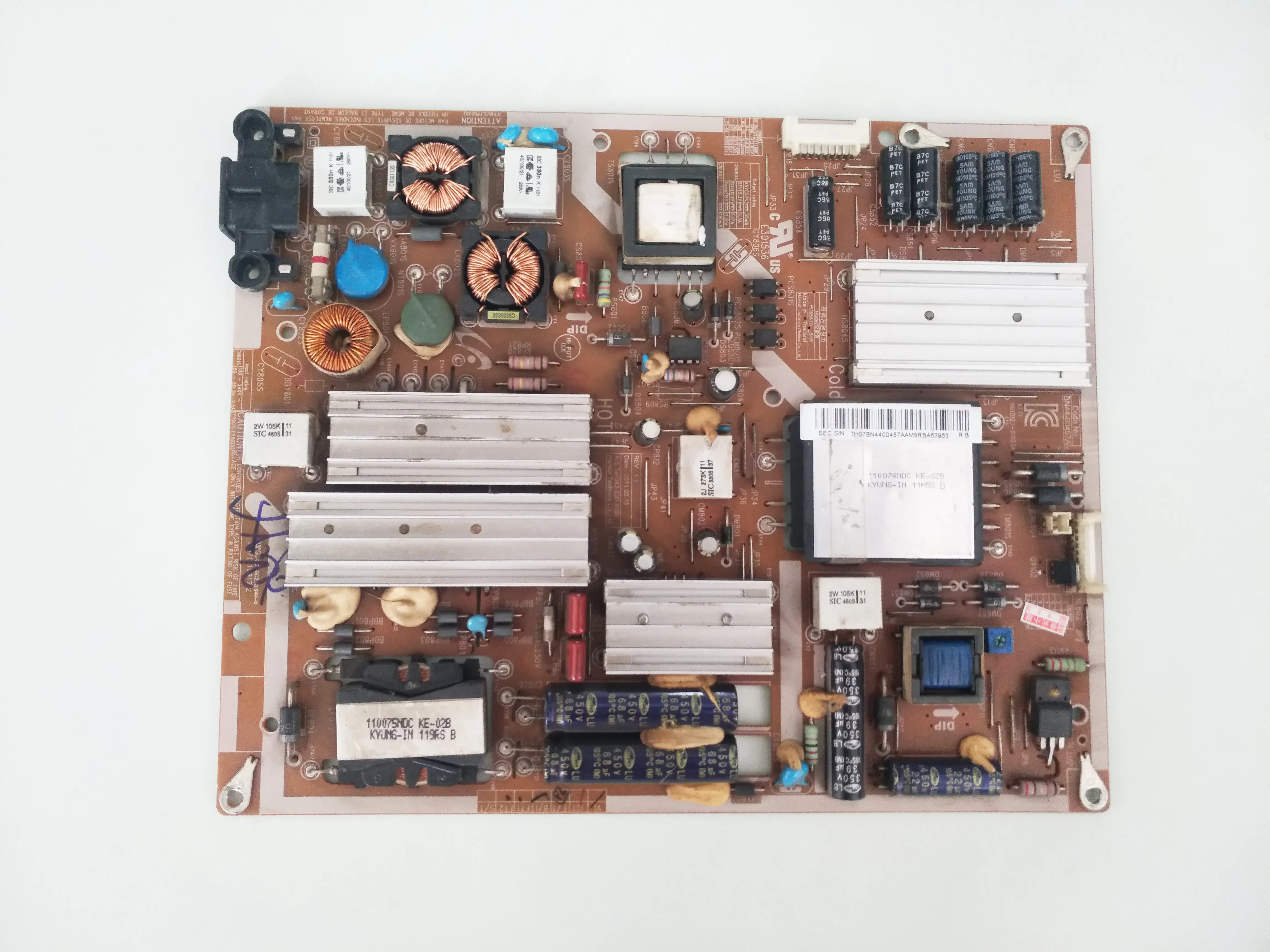 

BN44-00457A PD55A1D-BHS Power Supply Board is for 55'' UE55D6200 UE55D6100 UE55D6100SW UN55D6000SG UE55D6100S UN55D6000SGXPE TV