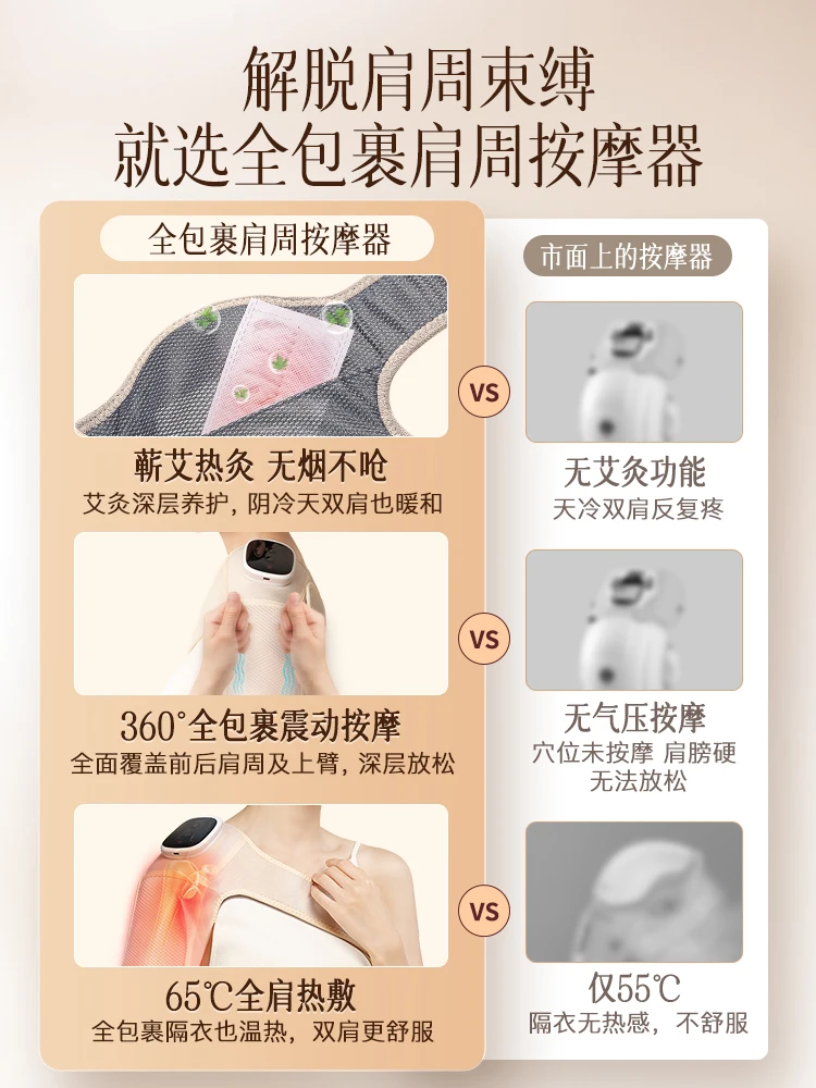 Special massager for frozen shoulder, warm shoulder care physiotherapy instrument