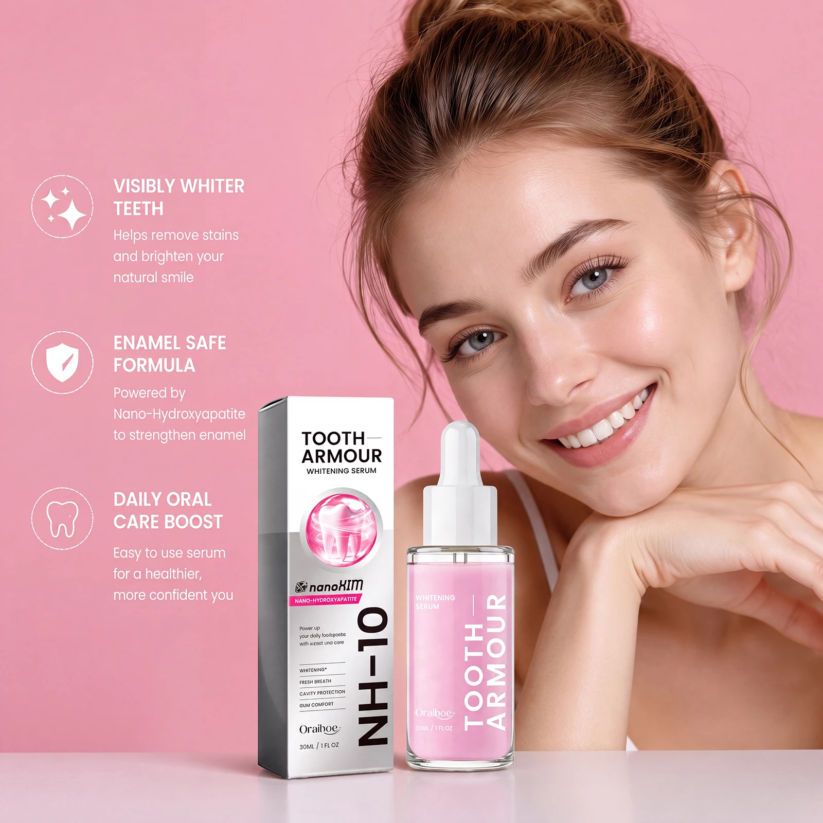 Teeth Whitening Serum for Nano - Enamel Repair Serum ulasan dan harga