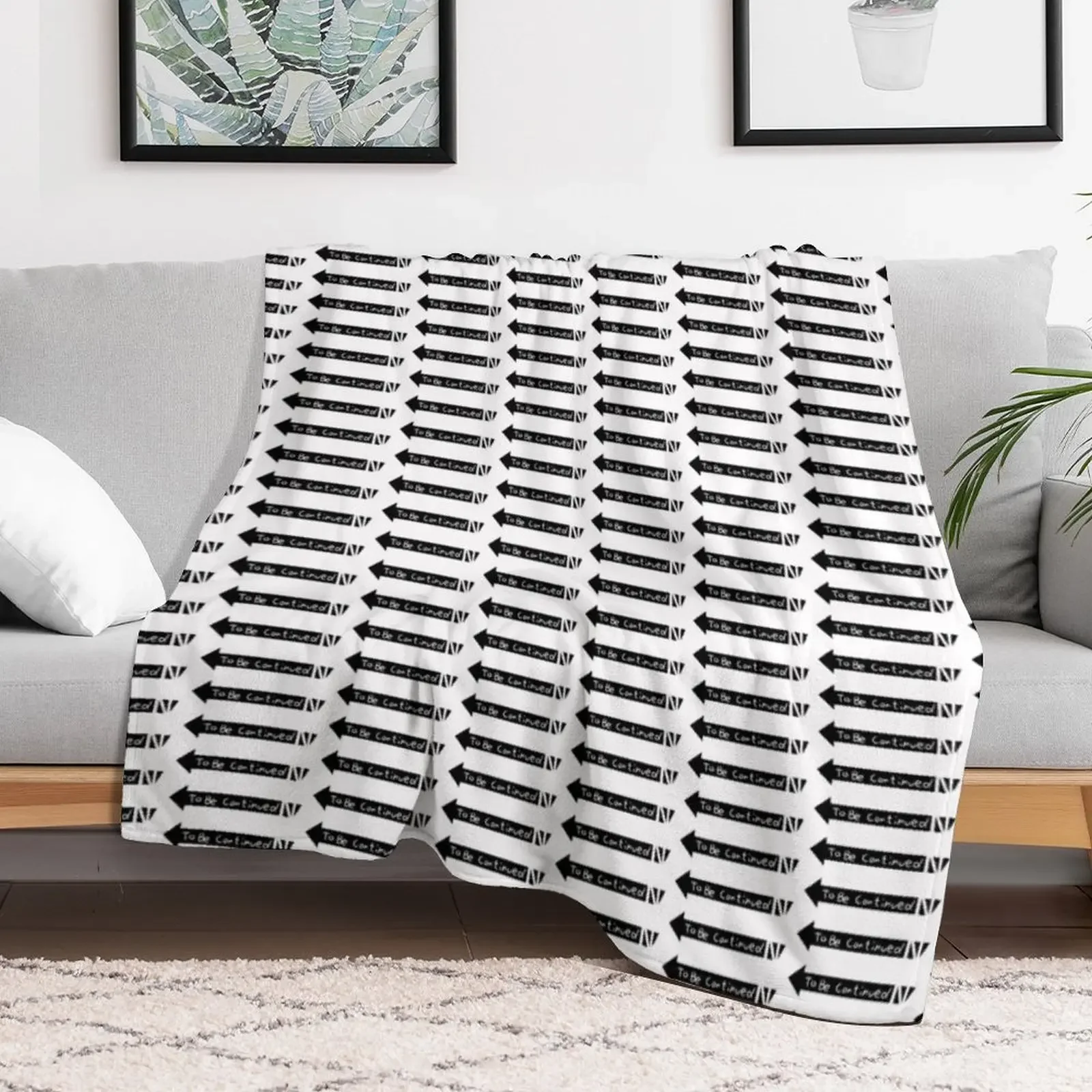 To Be Continued Throw Blanket Plush Fuzzy Cozy Blanket for Couch Sofa