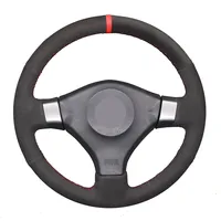Hand-stitched Black Suede Car Steering Wheel Cover for Nissan 200SX S15 Silvia Skyline R34 GTR GT-R 1998 1999 2000 2001 2002
