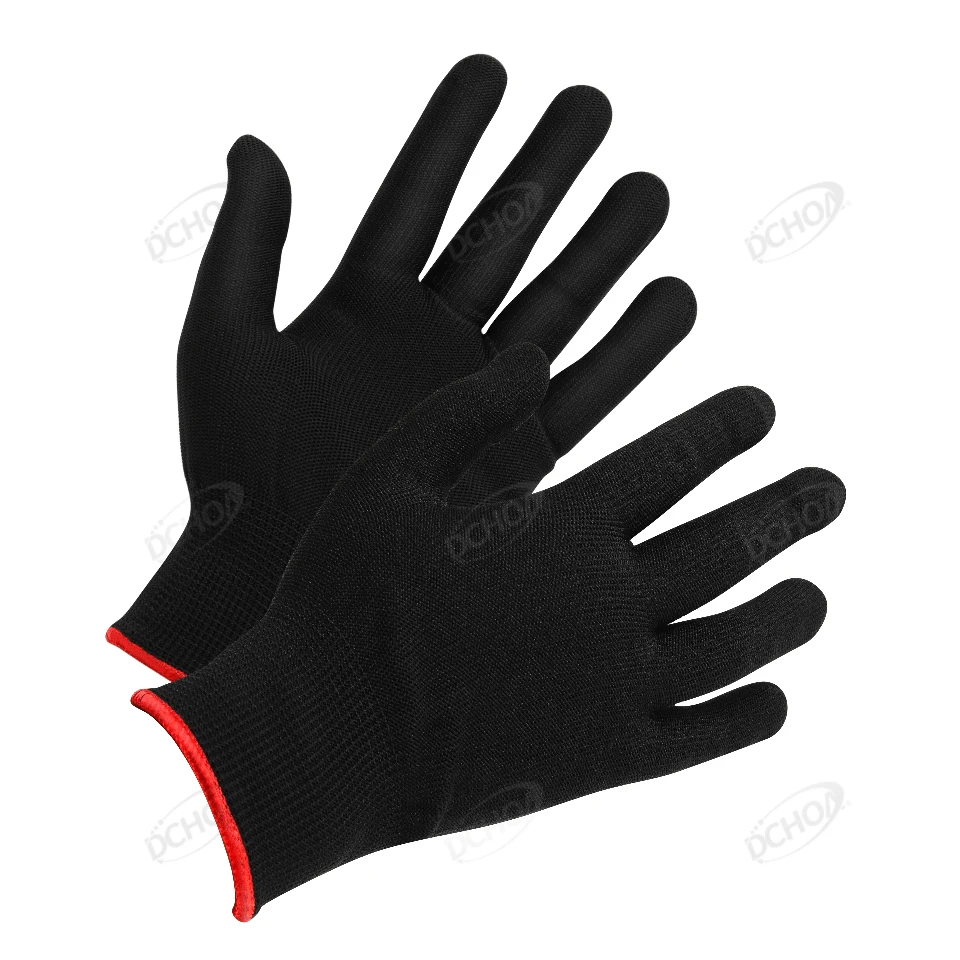 Black Wrap Glove Extra long Anti-Static Nylon Vinyl Wrap Gloves Window Tint Film Application Tool Car Wrapping Tint Work Gloves