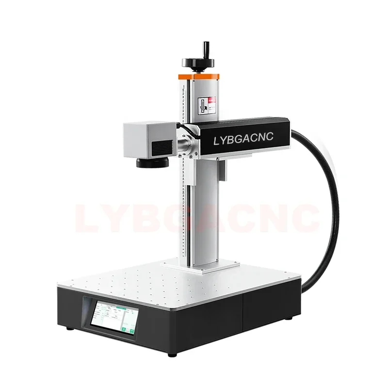 LY Optical Fiber Laser Nameplate Marking Machine  All in One Desktop Type for Plastic Metal Aluminum Carving 20W/30W/50W