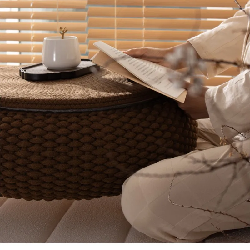 Balcony leisure mini wicker low table simple home window sill bay window table tatami small coffee tables