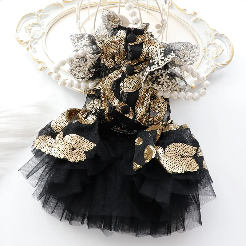 Vestido princesa para gatos y perros pequeños – estilo boda y chaleco - imagen 4