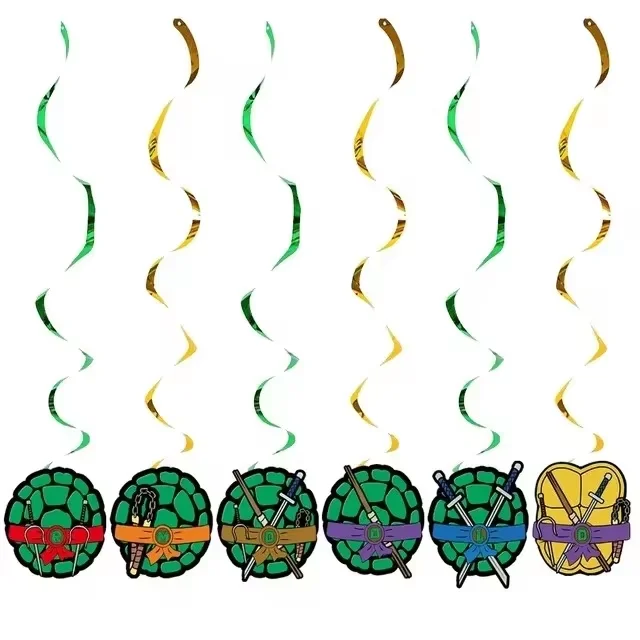 Super-Ninja-Turtles Cartoon-Themen-Party-Dekorationen Geschirr Teller Becher Tischdecke Ballons Baby-Shower-Party-Zubehör-Set – Detail 14