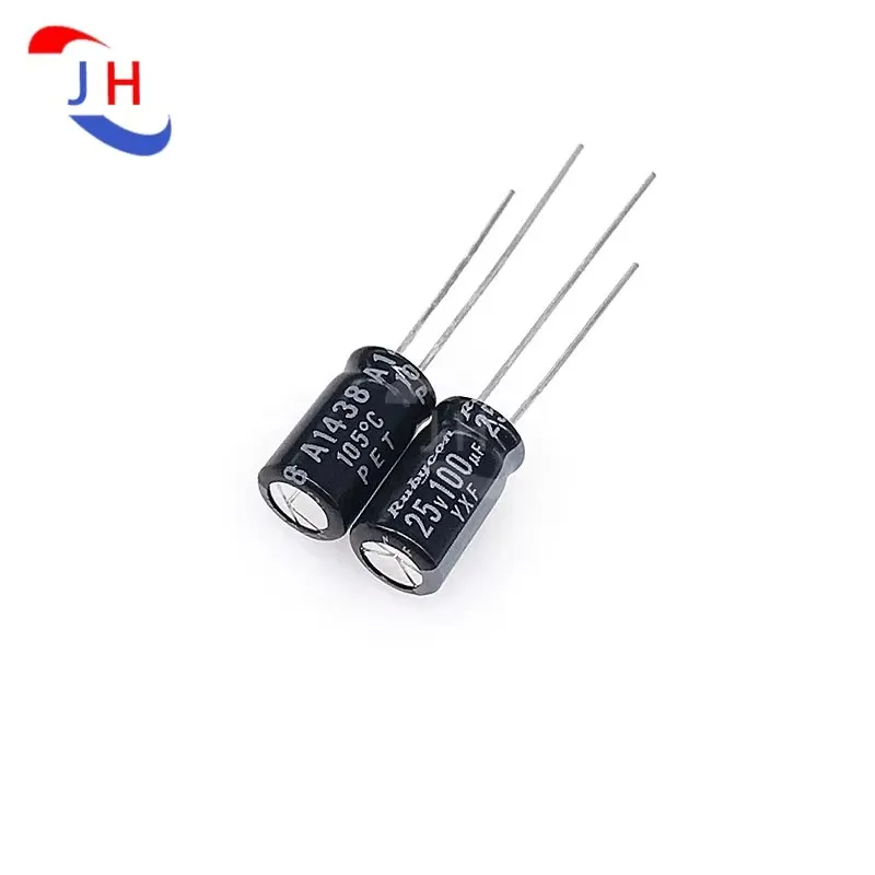 10PCS Aluminum Electrolytic Capacitor 25v100uf 6.3*11 6.3x11 YXF ZL High Frequency 2.5mm Pitch 25V 100UF