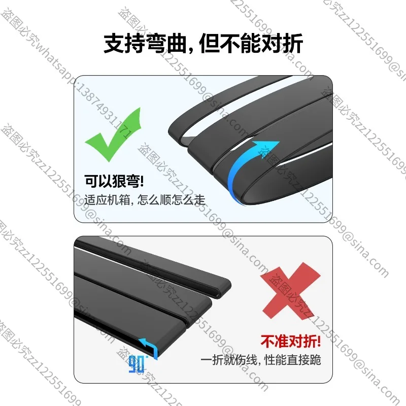 Suitable for PCIE5.0 Graphics Card Extension Cable 180 Degrees X16 Lossless