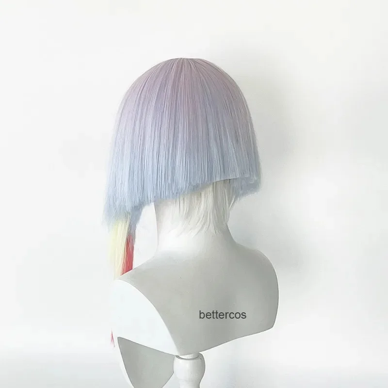 5;c'6,g'8\b/Lucy Wig Anime Cyberpunk Edgerunners Cosplay 45cm Lucyna Kushinada Multicolor Gradient Hair Heak;9'r.5\2/s, - view 6