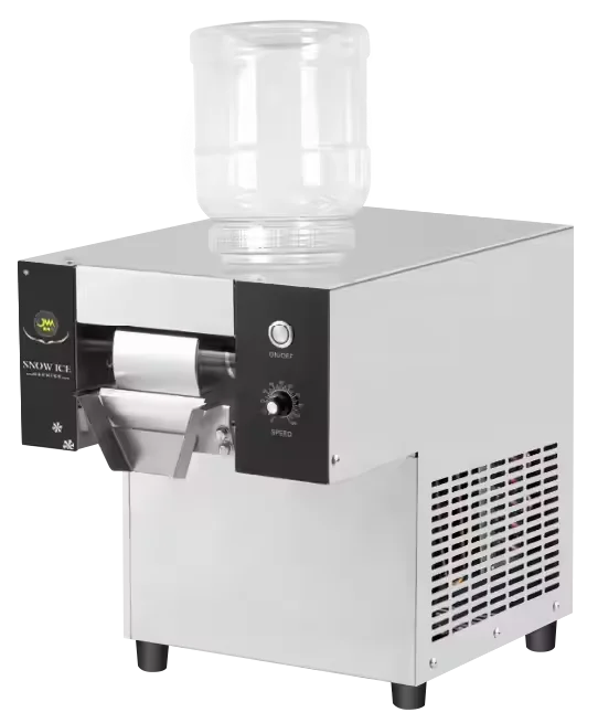 Máquina de hielo raspado de acero inoxidable 304 para tiendas de té de la leche y postre 220V 170kg capacidad de almacenamiento de hielo componentes centrales engranaje de Motor