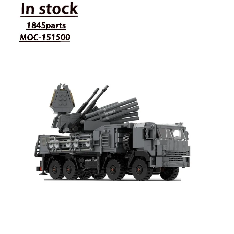 MOC-151500 New Classic Cargo Transport Truck Building Block Model, 1845 Parts, Boys' Children's Birthday and Christmas Toy Gift