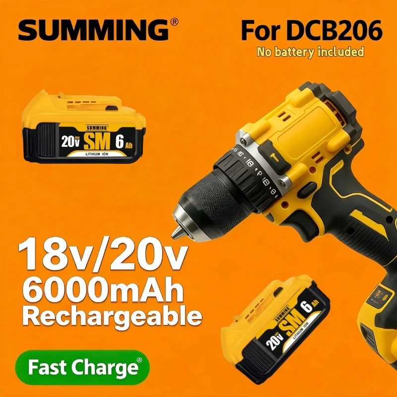 

Lithium Battery 20V RechargeableBrushless Compact ElectricScrewdriver replaceable Hand Drill Impact Drill DCD805 for DCB206