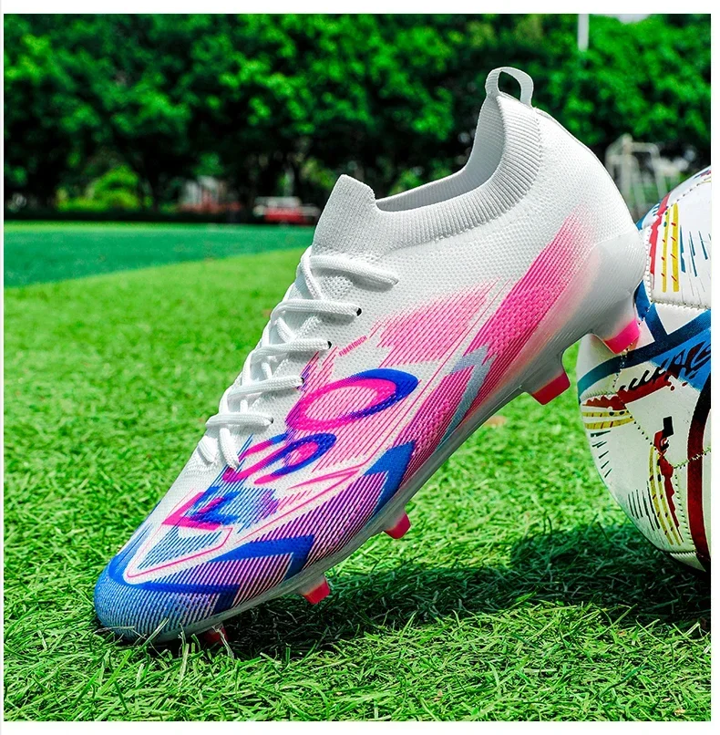 Neue Herren Fußballschuhe FG Ultraleichte Fußballstiefel Outdoor-Trainingsschuhe Fußballspiel Lange Stollen Rutschfeste Stollenschuhe Dropshipping – Detail 22