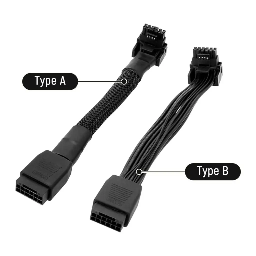 Extension Cable 16Pin to 16(12+4)Pin 90 Degree 15cm Computer Extension Adapter Cable Game for Graphics Card 16Pin Video Card