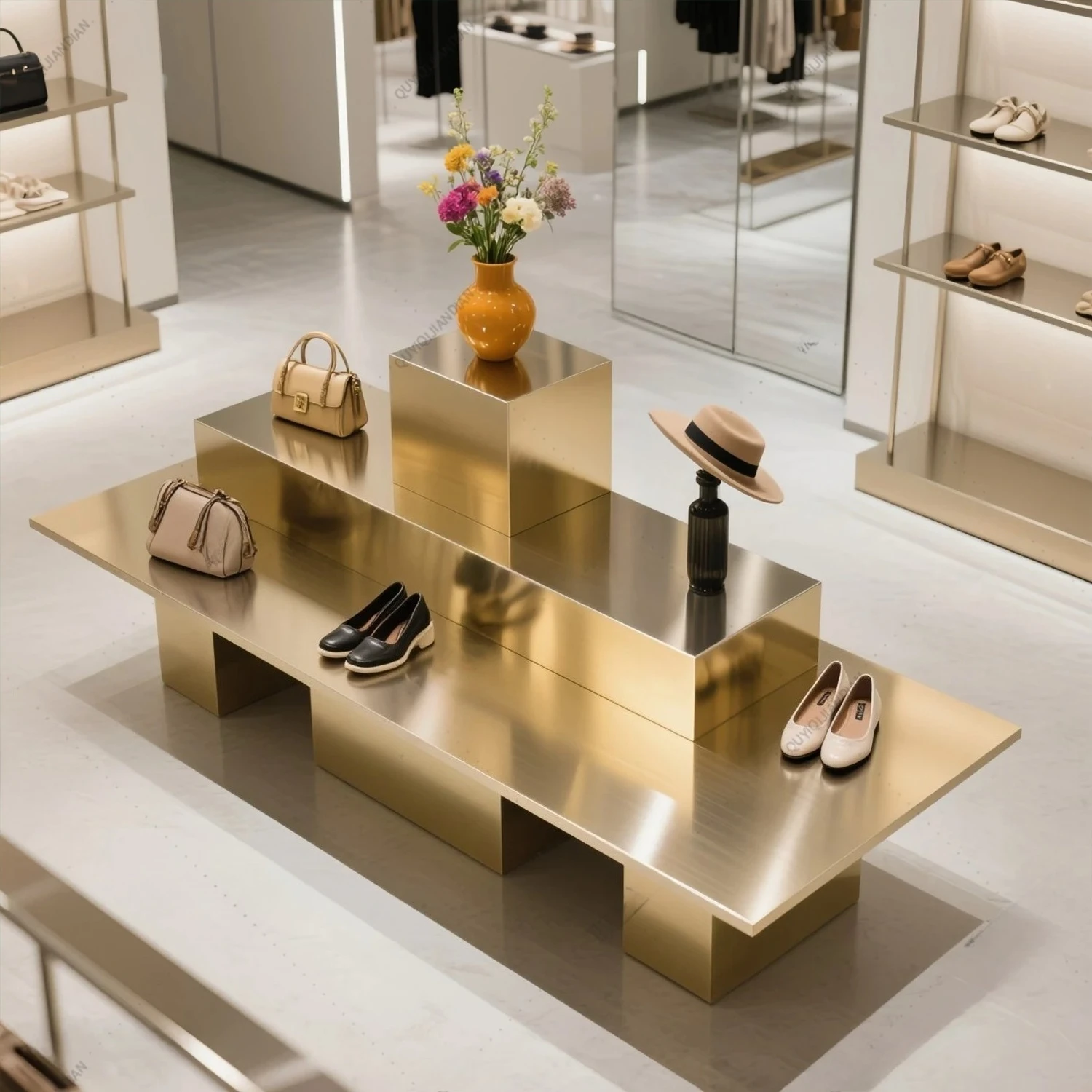 Display Stand Keystone Exhibition Hall Bag Clothing Store Nakajima Table Middle Display Table Shopping Ma