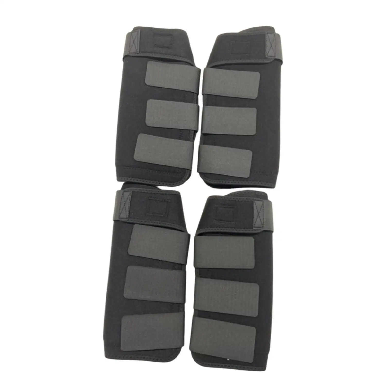 4x botas de neopreno para caballo, envolturas de protección para piernas, equipo Protector a prueba de golpes para entrenamiento de salto, equipo