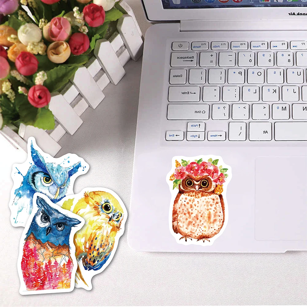 10/30/50pcs Cute Cartoon Owl Personalized Decoration Graffiti Stickers Scrapbook Laptop Phone Diary Waterproof Sticker Kid Toy