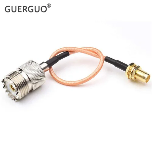 PL259 UHF macho SO239 UHF hembra a SMA macho enchufe SMA hembra conector RF Coaxial RG316 Cable puente antena enrutador pigtail
