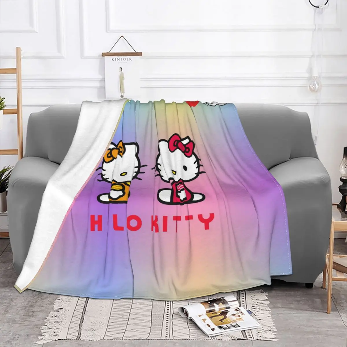 Hello Kitty Blanket Fleece Plush Autumn/Winter Multifunction Super Warm Ultra-Soft Disney Cats Throw Blankets For bed Plush Thin