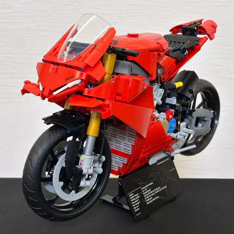 

1603PCS Technical Motorcycle Racing Car Building Blocks Ideas Model 42202 Motorbike Vehicle Bricks Toys for Kids Christmas Gift