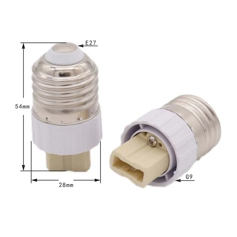 2 sztuk E14 E27 do G9 podstawa ceramiczna lampa ledowa konwerter żarówka wkręcana Adapter gniazda Led oszczędzanie światła halogenowe podstawa lampy