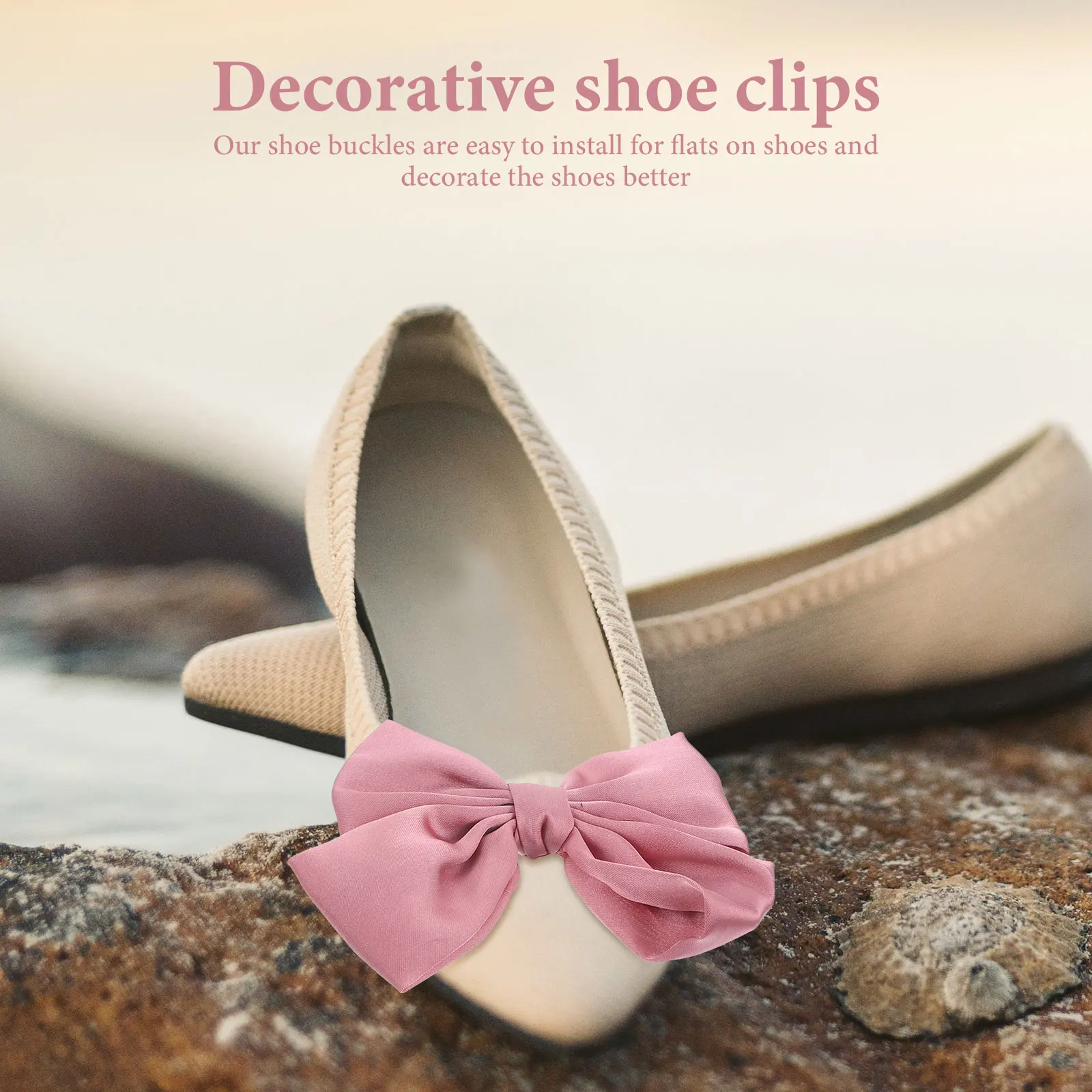 

1 Pair Cloth Bowknot Shoe Clips Durable Decorative Buckles For Pumps Flats Sandals Wedding Bridal Shoes Accessories