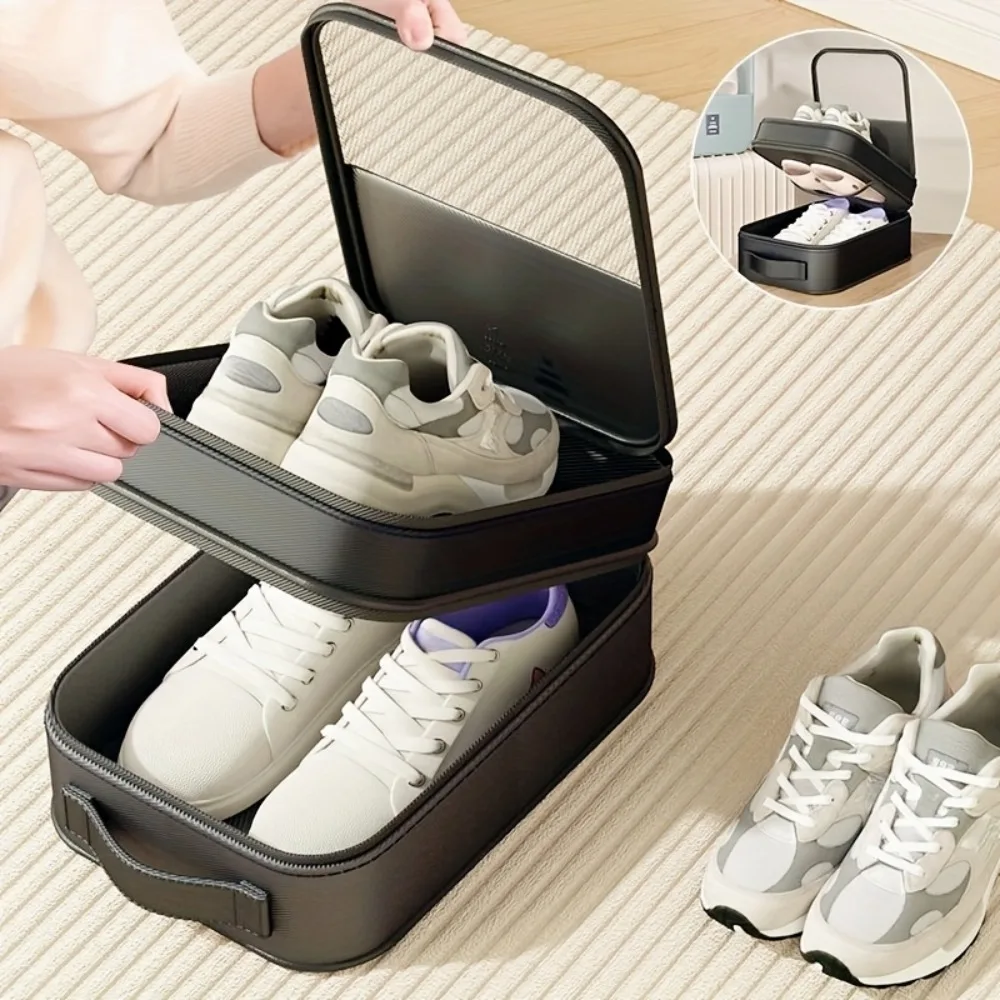 Capacity for 3 Pairs of Shoes, Durable And Dust-Proof Storage with Breathable Design, Handle High-Capacity Travel Shoe Bag