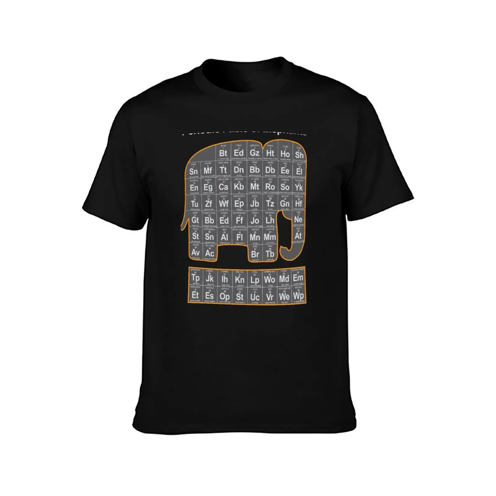 Periodic Fable of Elephants T-Shirt Plus Size Lightweight Top T-Shirt