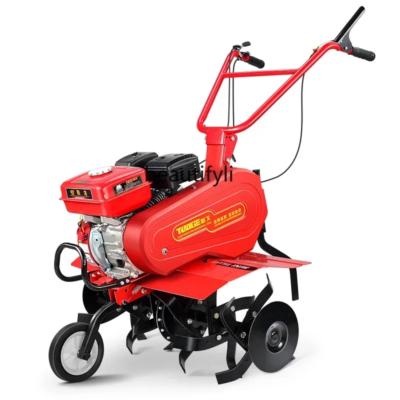 

hand-held multi-functional micro-tiller, weeding and rotary tillage, loosening the soil and turning the soil into fields