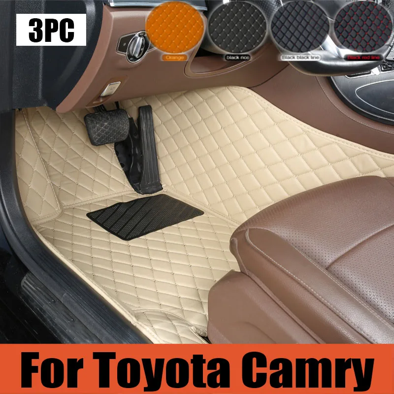 

Car Floor Mats For Toyota Camry 2012-2017 2013 2014 2015 2016 Custom Auto Foot Pads Automobile Carpet Cover interior trunk mat