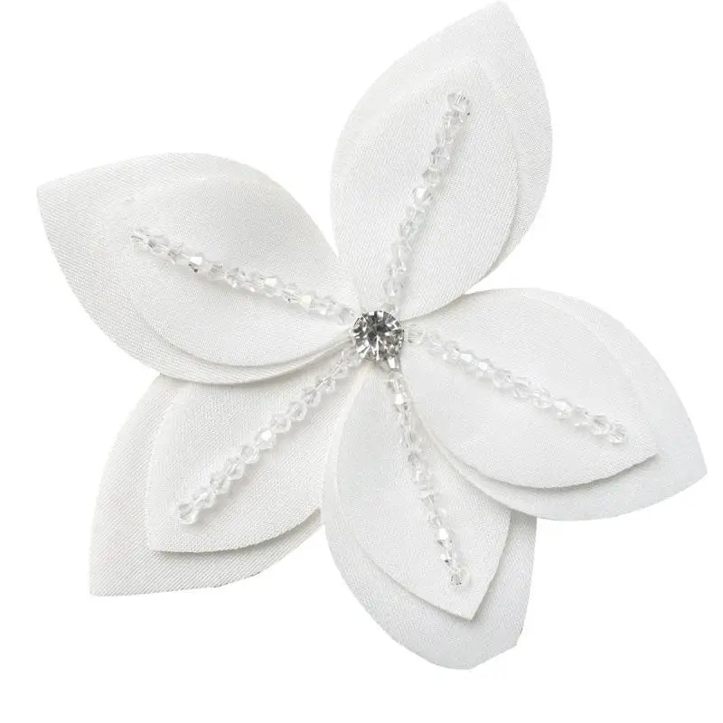 

652F Нежная булавка с цветком камелии. Стильная женская брошь. Элегантная большая брошь для деловых встреч и мероприятий.