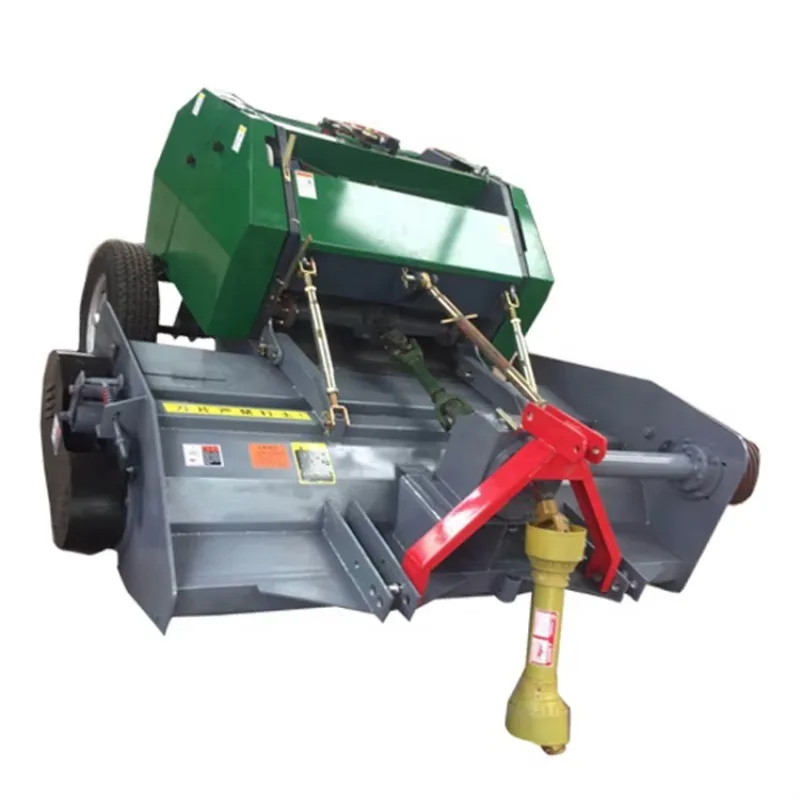 Customized Crushing And Baling Machine Mini Round Hay Baler Machine For Sale