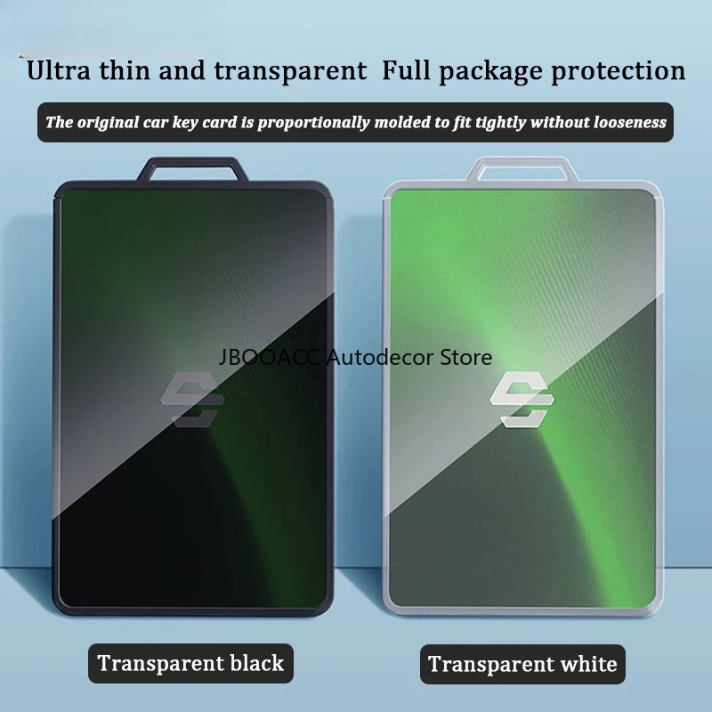 For Leapmotor C10 C16 2024 2025 TPU Car Key Card Case Holder Protector NFC All Inclusive Transparent Keychain Protective Cover