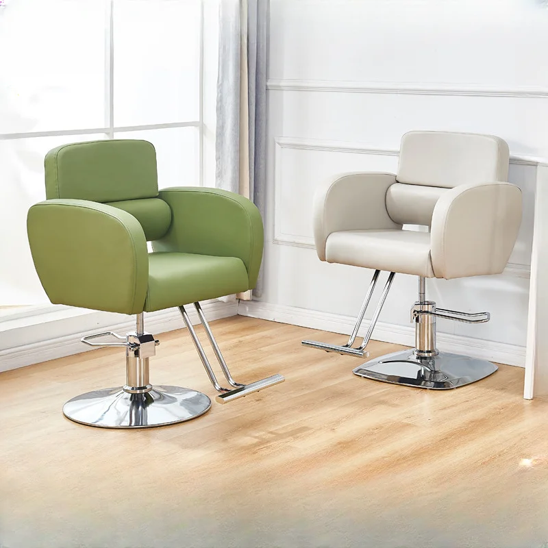 Nordic Luxe Kapper Stoelen Professionele Comfort Lift Swivel Kapper Stoelen Perm Haar Verven Commerciële Meubels Sillas FYBC