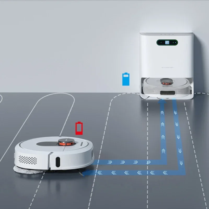 Robot penyedot debu Roidmi Eva, versi baru 2023New, Robot penyedot debu, pembersihan sendiri, tipe isap penyapu, membersihkan diri