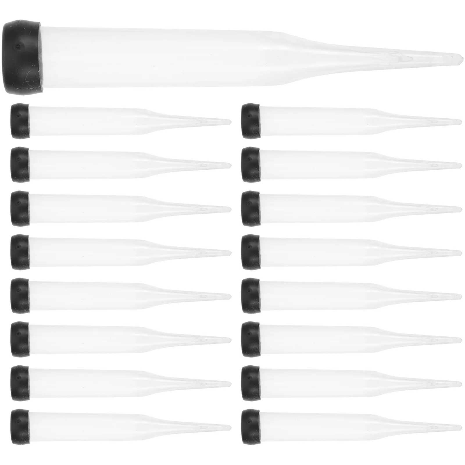 

50Pcs Plastic Flower Stem Water Tubes with Lids Fresh Flower Water Tubes for Floral Arrangement Supplies Toddler Crafts Ages 1-3