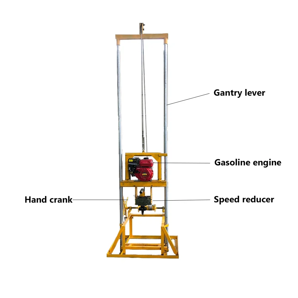 Gasolin well drilling rig dredging and drilling equipment water drilling rig