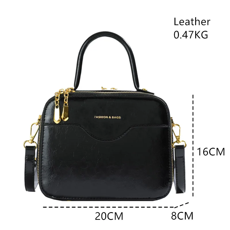 Borse da donna di marca di lusso Borsa a tracolla in pelle PU di alta qualità femminile di moda per donna Scatola portatile da donna in stile retrò semplice