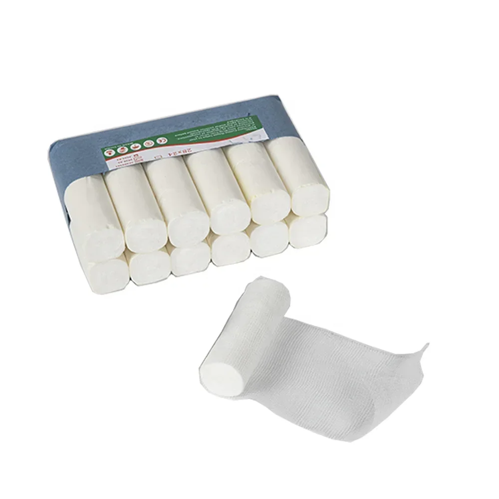 

100% Soft Cotton Bandage First Aid Pain Relief Elastic Durable Disposable Injury Protective Gauze Bandage
