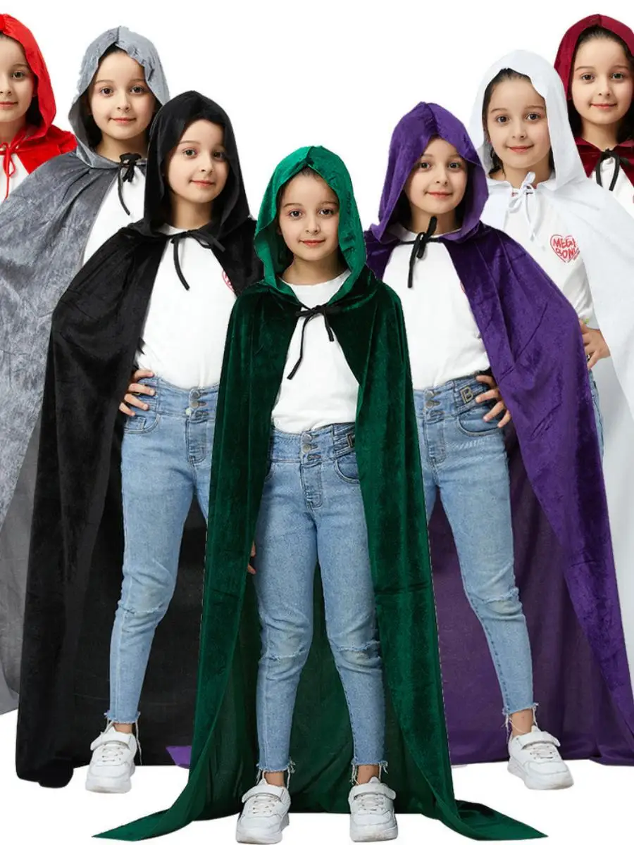 زي ساحرة جديد للهالوين للبالغين، رداء مخملي، عباءة مخملية ذهبية على شكل ملك الموت، زي وطني تقليدي للنساء للعروض المسرحية