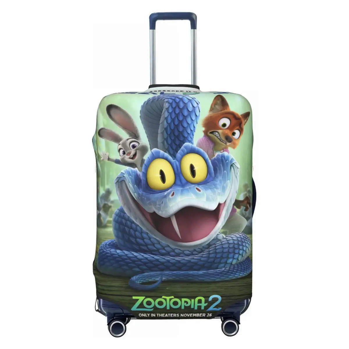 

2025 Movies Zootopia 2 Print Suitcase Cover Cruise Trip Flight Practical Luggage Accesories Protector