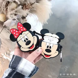 Funda protectora para auriculares AirPod de dibujos animados de Mickey mous, soporte para auriculares Bluetooth inalámbrico de apple, bolsa de almacenamiento anticaída de silicona