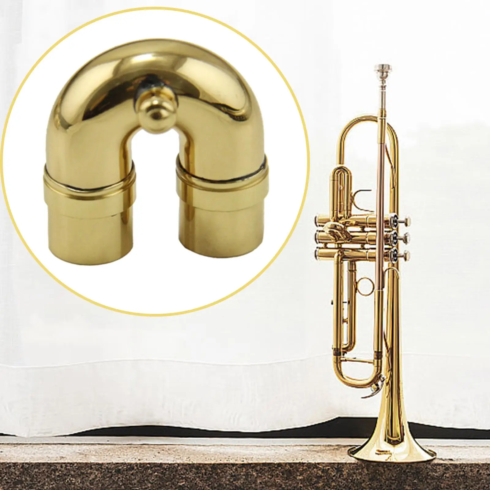 Trumpet Bend Neck Lightweight Multipurpose Brass for Musical Instrument Part