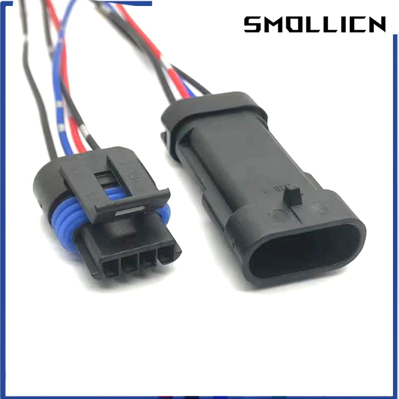 4 Pin Delphi Male Or Female Car intake Pressure Sensor Plug 1.2L D4F Auto Oxygen Sensor O2 Connectors 12162190 With Harness