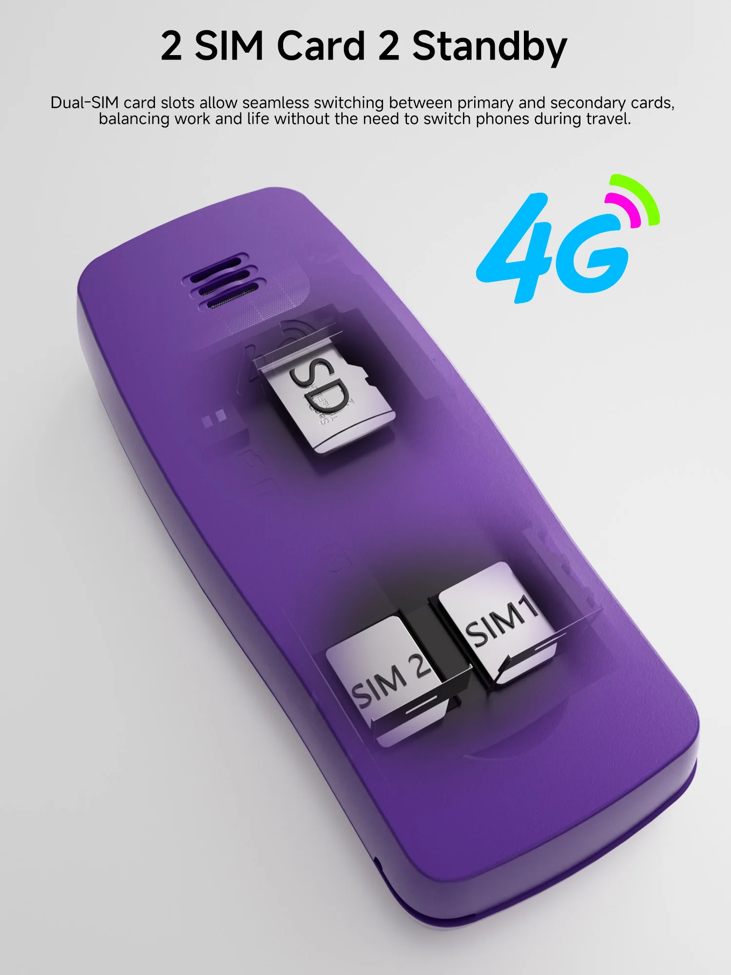 SERVO BM80 4G LTE Super Small Feature Phone Dual SIM Standby Auto Call Recording Speed Dial Blacklist 0.85" Backup Mobile Phone