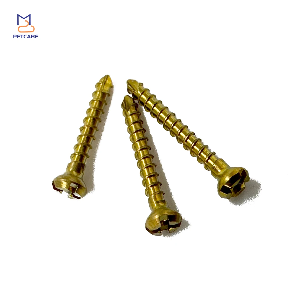 

1.1mm Titanium Crosshead Cortical Screws Veterinary Equipment, Orthopedic Surgical Implants, Dog Accessories Pet Products