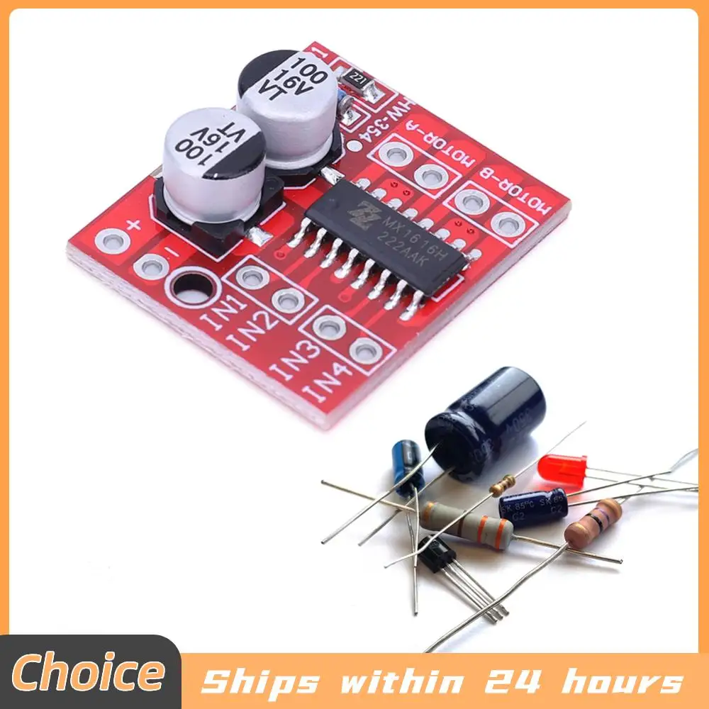 L298N DC Motor Driver Module Dual H Bridge Mini DC Motor Drive Controller Module 2.5A Reversing PWM Speed Electronic Components