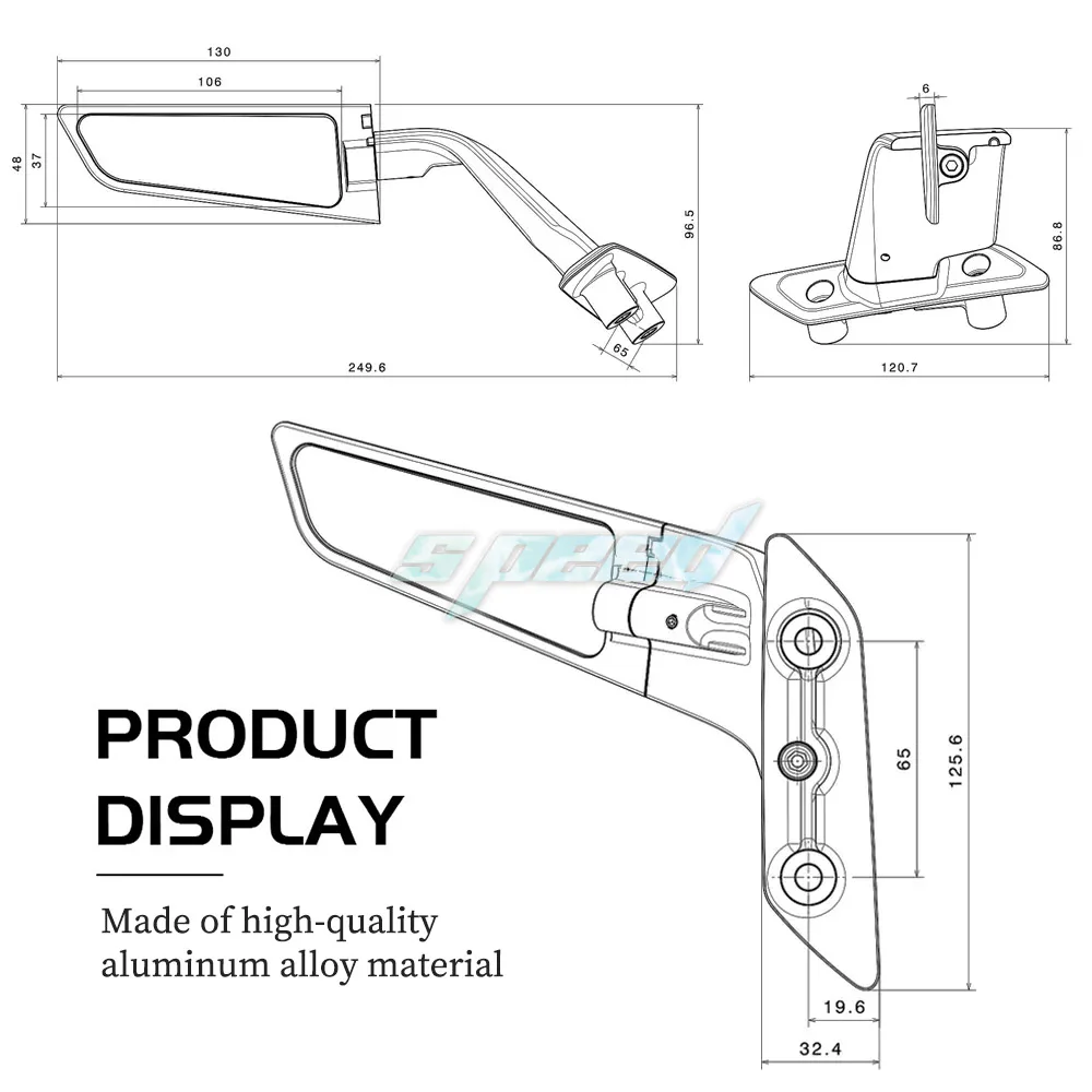 For YAMAHA T-MAX560 T-MAX 560 TMAX560 New Motorcycle Rear View Mirrors Adjustable Aluminum Mirror Accessories TMAX 560 2022 2023